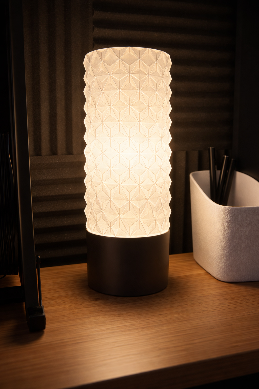 HARSIO PrismGlow Lamp – Geometric 3D Printed Ambient Light for Modern Home Decor