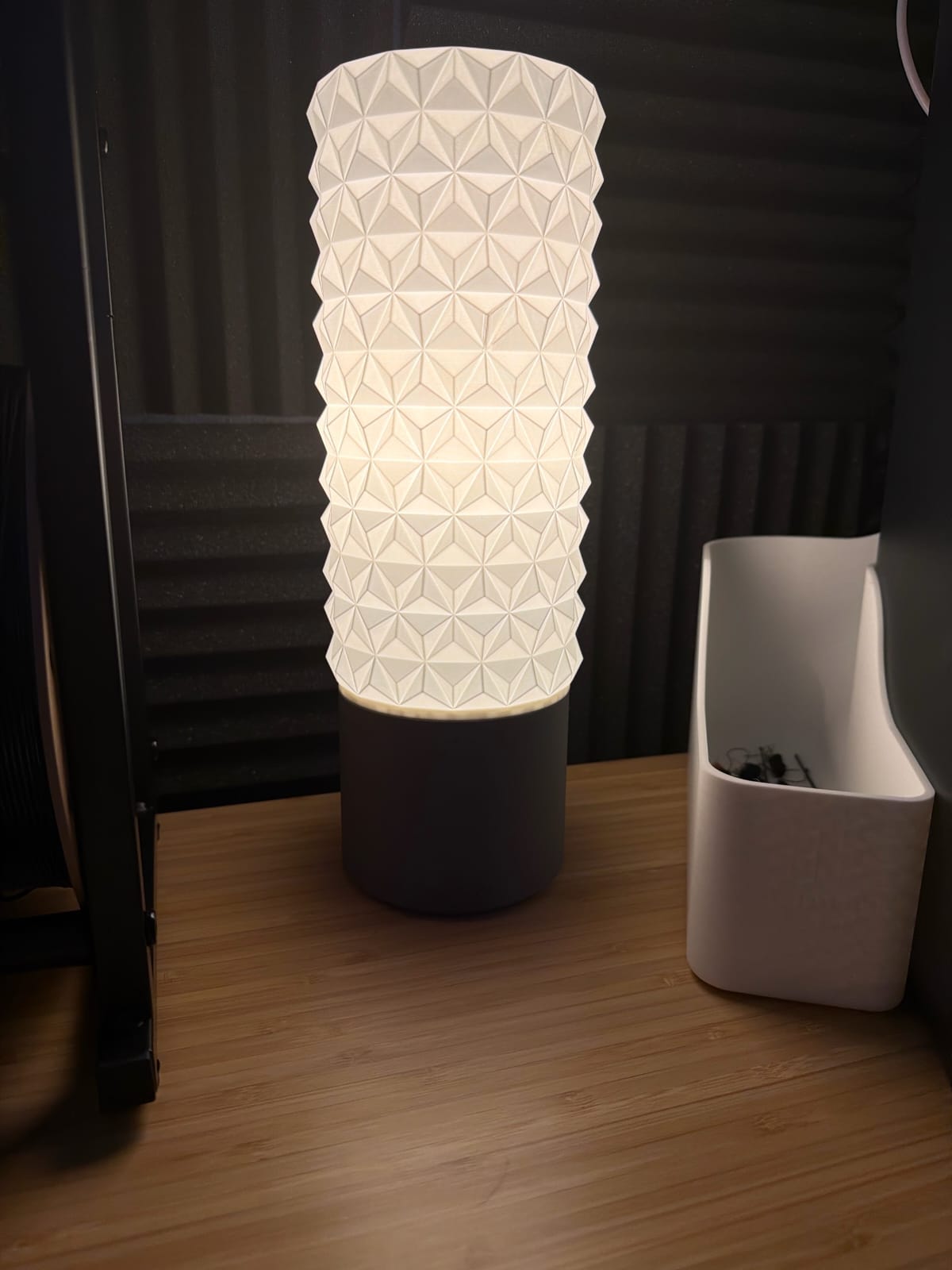 HARSIO PrismGlow Lamp – Geometric 3D Printed Ambient Light for Modern Home Decor