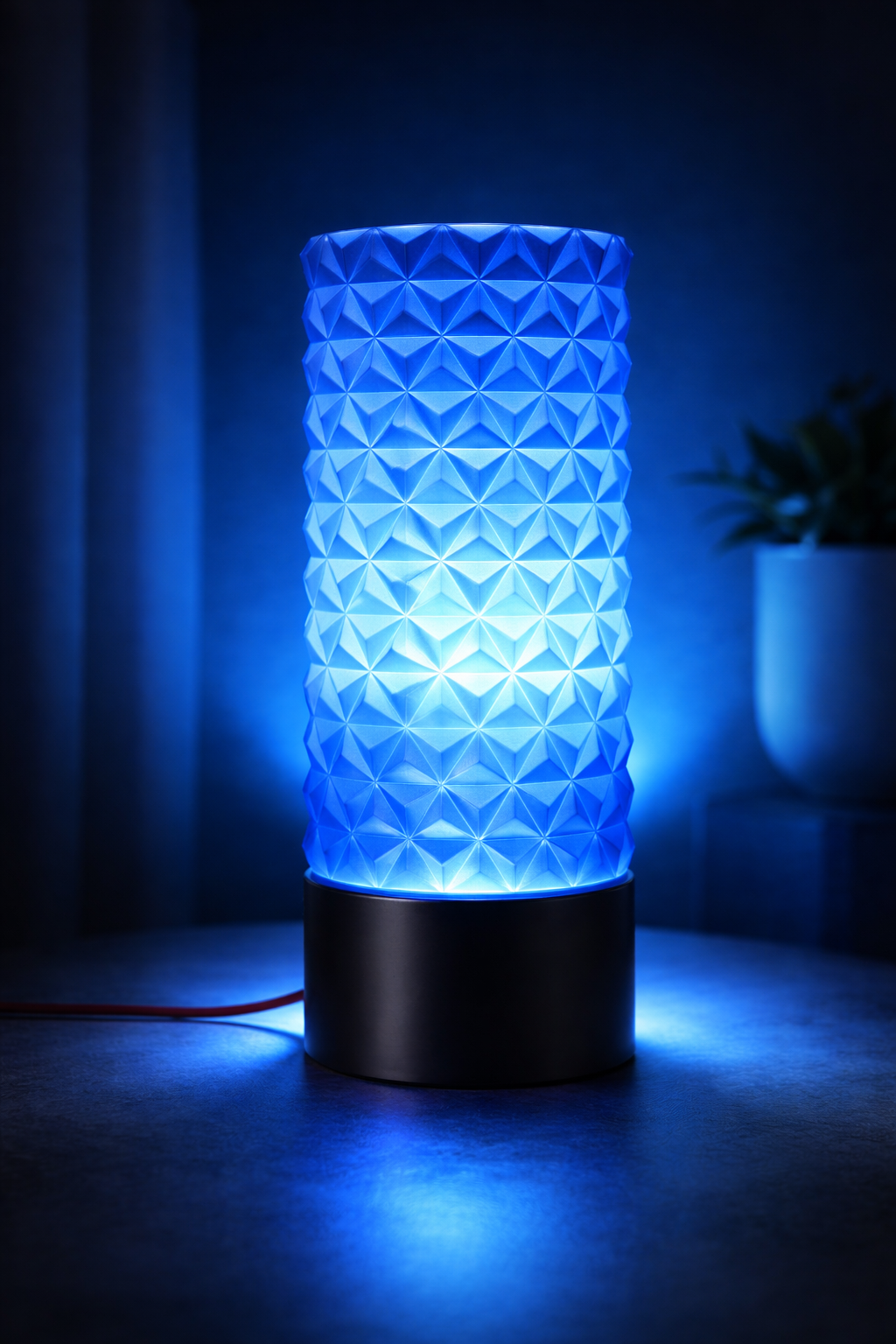 HARSIO PrismGlow Lamp – Geometric 3D Printed Ambient Light for Modern Home Decor