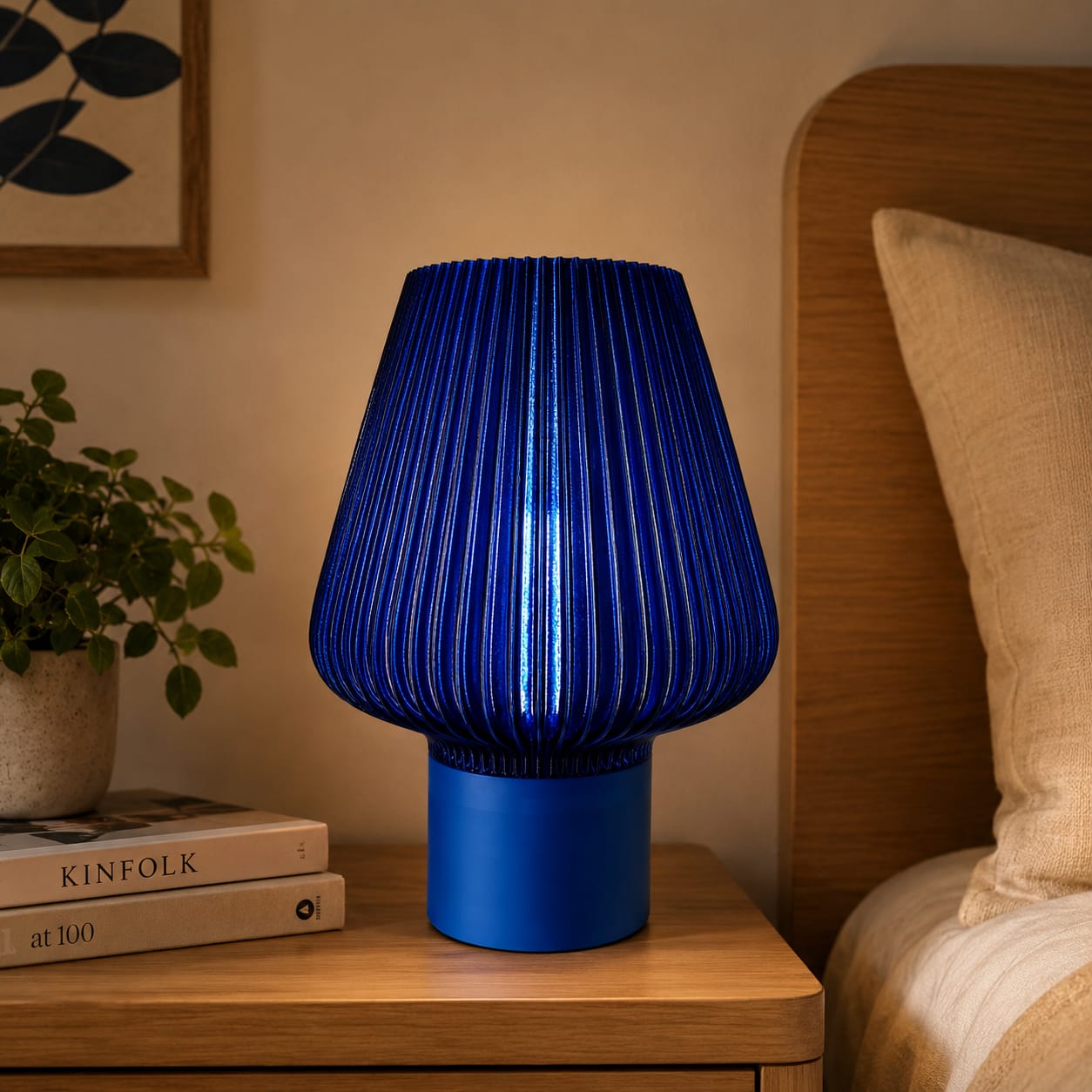 Aurora Pleated Table Lamp – 3D Printed Designer Lamp with Custom Color Combinations