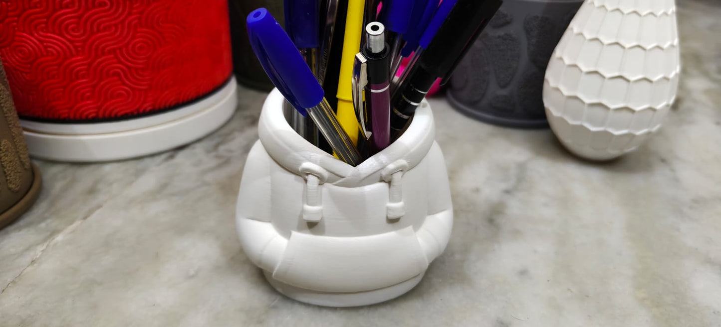 Harsio Hoodie Organizer™ Vase – Cute Desk Buddy (3-in-1 Organizer + Decor)