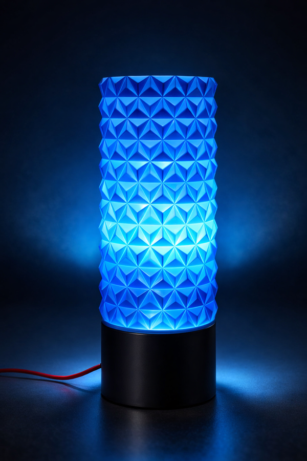 HARSIO PrismGlow Lamp – Geometric 3D Printed Ambient Light for Modern Home Decor